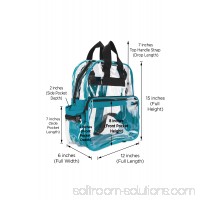 DALIX Small Clear Backpack Transparent PVC Security School Bag   